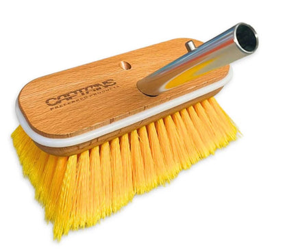 CPP Soft Bristle Boat Brush Head - 9" Yellow